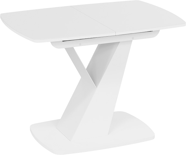 Изображение товара Обеденный стол ТриЯ Гарда Тип 1 (белый/стекло матовое белое)