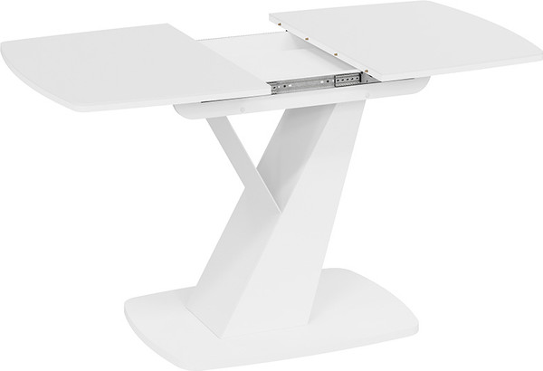 Изображение товара Обеденный стол ТриЯ Гарда Тип 1 (белый/стекло матовое белое)