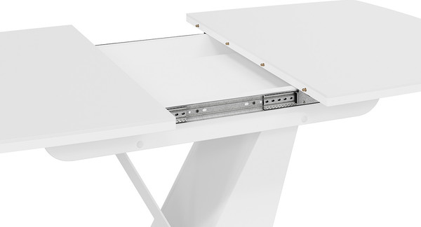 Изображение товара Обеденный стол ТриЯ Гарда Тип 1 (белый/стекло матовое белое)