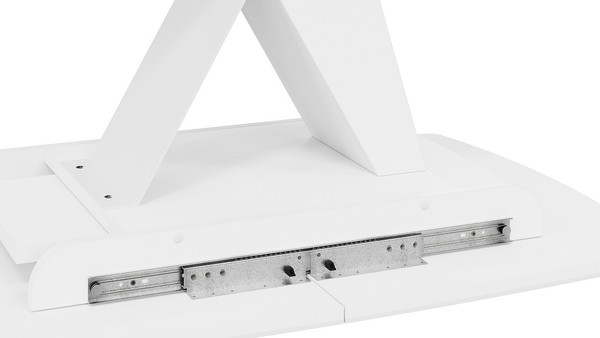 Изображение товара Обеденный стол ТриЯ Гарда Тип 1 (белый/стекло матовое белое)