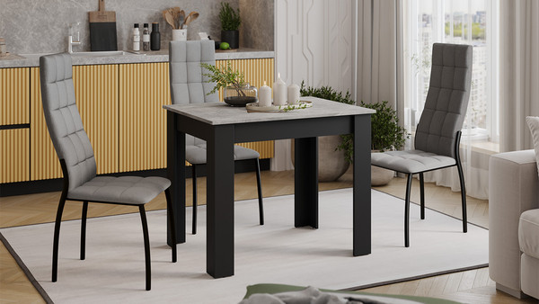 Изображение товара Обеденный стол ТриЯ Промо Тип 1 / 011.000.000 (черный/ателье светлый)