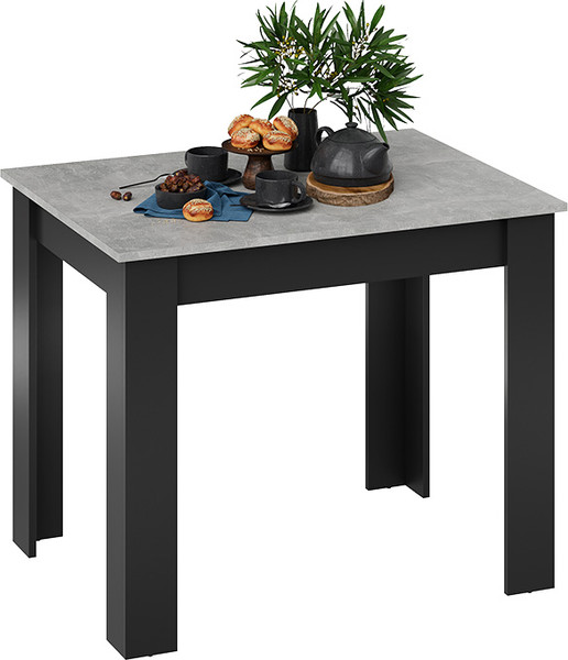 Изображение товара Обеденный стол ТриЯ Промо Тип 1 / 011.000.000 (черный/ателье светлый)