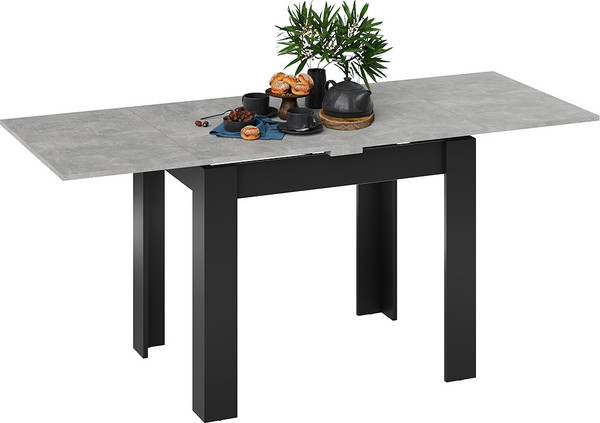 Изображение товара Обеденный стол ТриЯ Промо тип 3 (черный/ателье светлый)