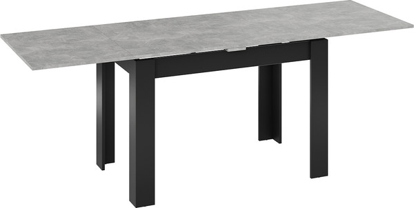 Изображение товара Обеденный стол ТриЯ Промо тип 4 (черный/ателье светлый)