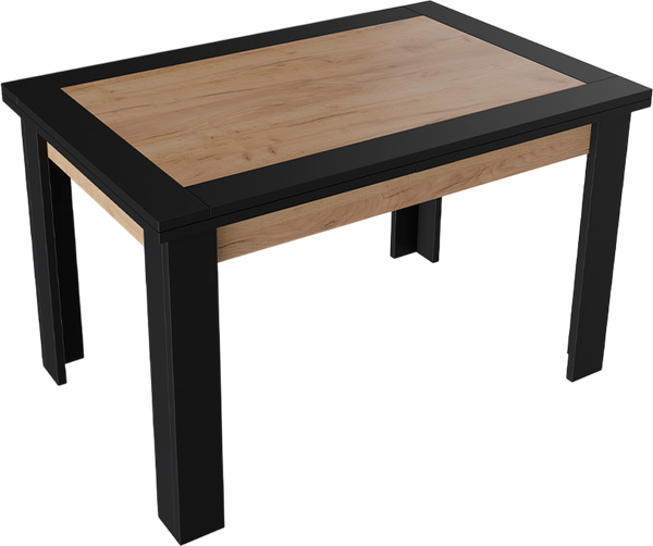 Изображение товара Обеденный стол ТриЯ Хьюстон тип 4 (черный/дуб крафт золотой)