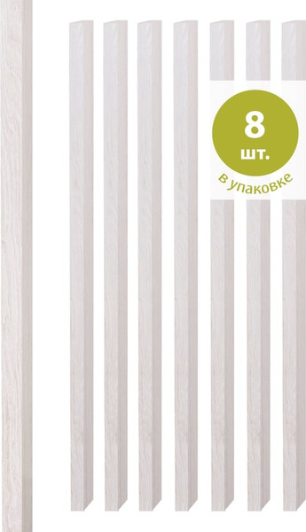 Изображение товара Рейка интерьерная Стильный Дом 2700х35х22 (ясень белый)