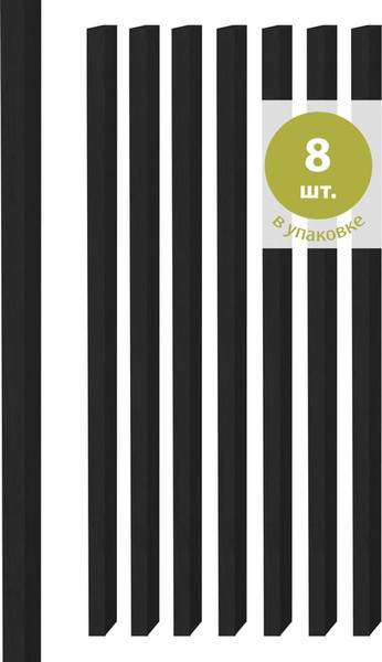 Изображение товара Рейка интерьерная Стильный Дом 2700х35х22 (черный)