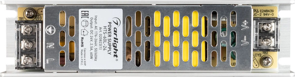 Изображение товара Блок питания для светильника Arlight HTS-60L-24 24V 2.5A 60W / 020823(1)