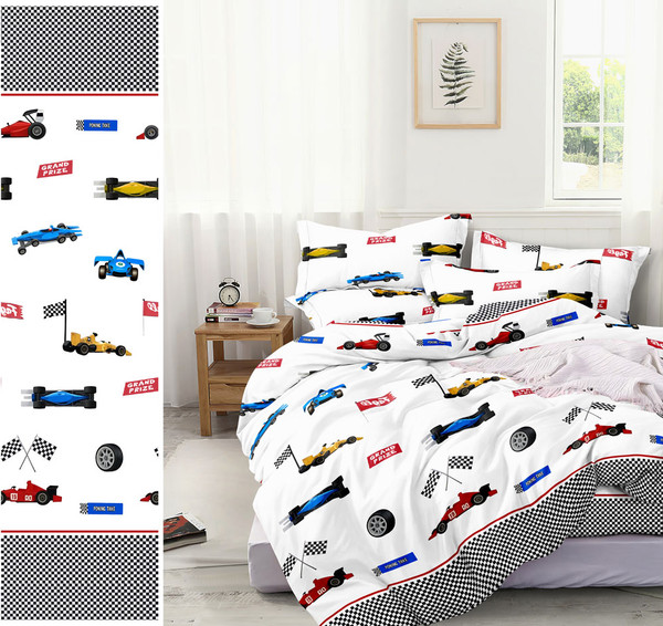 Изображение товара Комплект постельного белья Царство сновидений Гонки 1.5сп / 150-0455