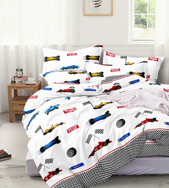 Изображение товара Комплект постельного белья Царство сновидений Гонки 1.5сп / 150-0455