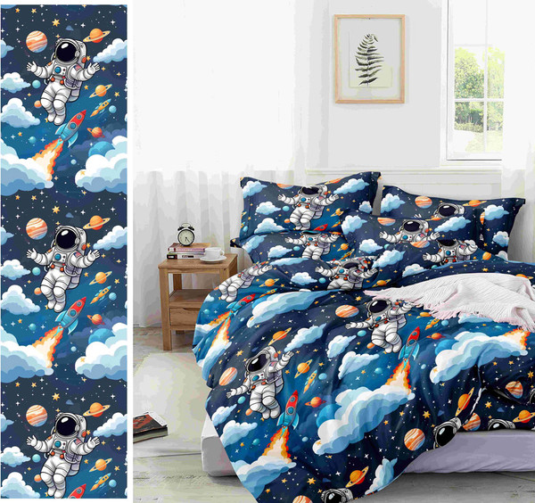 Изображение товара Комплект постельного белья Царство сновидений Космос 1.5сп / 150-0457
