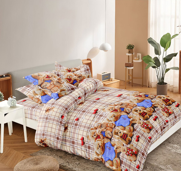 Изображение товара Комплект постельного белья Царство сновидений Мишутки 1.5сп / 150-0462