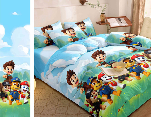 Изображение товара Комплект постельного белья Царство сновидений Щенячий патруль 1.5сп / 150-0471