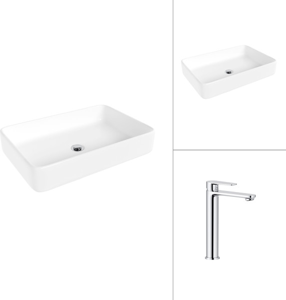 Изображение товара Умывальник со смесителем Lauter 21842 + Moon 21СK81691C