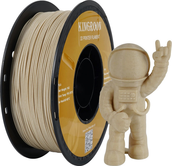 Изображение товара Пластик для 3D-печати Kingroon PLA 1.75mm / HC142 (1кг, Wood)