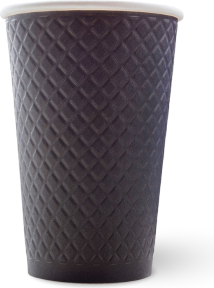 Изображение товара Набор бумажных стаканов Паксервис НВ90-530 / 385199 (1000шт, черный)