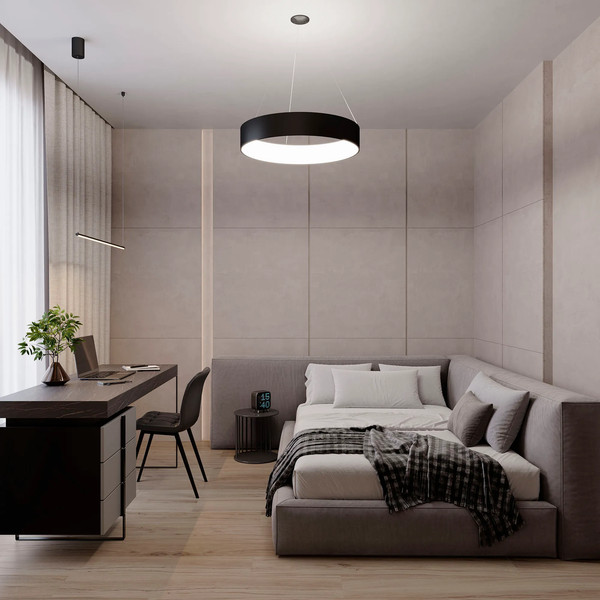 Изображение товара Люстра Arlight SP-TOR-RING-HANG-R460-33W Warm3000 BK 120deg / 023393(1)