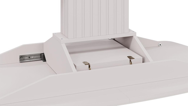 Изображение товара Обеденный стол ТриЯ Хилтон раздвижной Тип 2 (кашемир/стекло матовое кашемир)