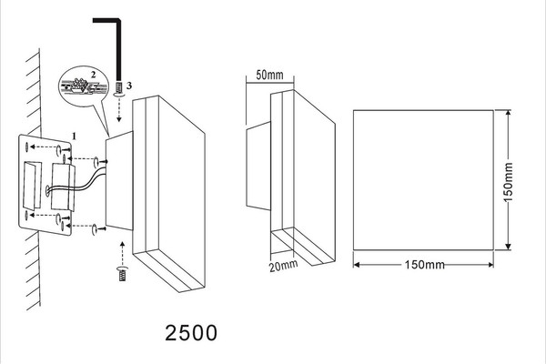 Изображение товара Светильник уличный Kinklight Пирей 2500.19 (черный)