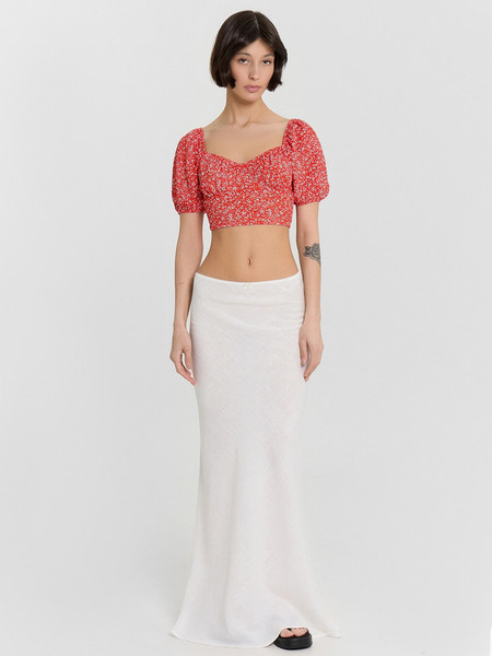 Изображение товара Кроп-топ Mark Formelle 112851 (р.170-84-90, белые цветы на фиесте)