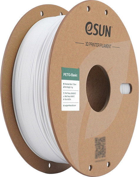 Изображение товара Пластик для 3D-печати eSUN PETG-Basic / PETG-Basic175W1P1 (1.75мм, 1кг, белый)