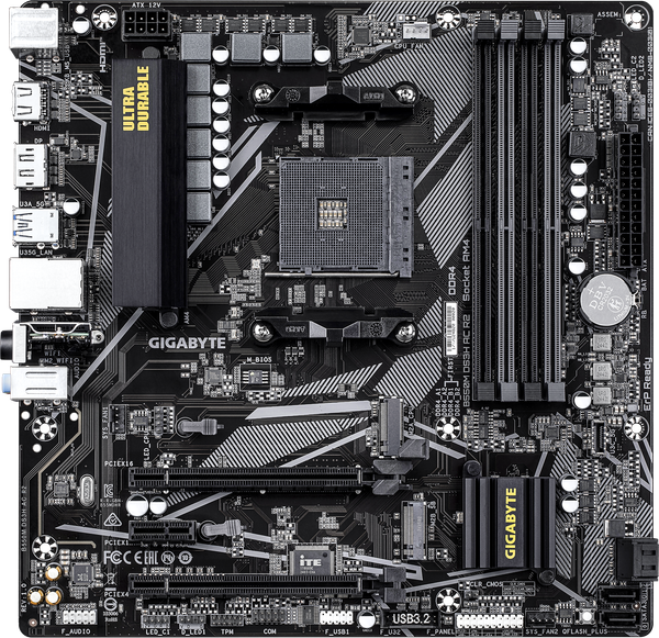 Изображение товара Материнская плата Gigabyte B550M DS3H AC R2