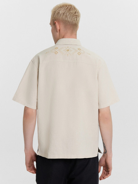 Изображение товара Рубашка Mark Formelle 111887-1 (р.100-182, светло-молочный/594-D вышивка)