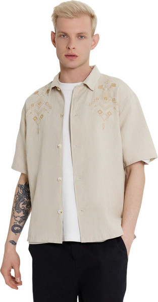 Изображение товара Рубашка Mark Formelle 111887-1 (р.100-182, светло-молочный/594-D вышивка)