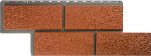 Изображение товара Сайдинг Альта-профиль Камень Неаполитанский терракотовый (1.25x0.45м)