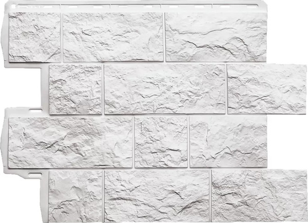 Изображение товара Фасадная панель Альта-профиль ЭКО Туф Белый (0.796x0.591м)