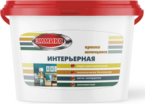 Изображение товара Краска Квил Интерьерная моющаяся База 1 (1.4кг, матовый)