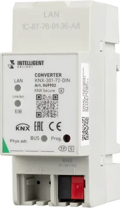 Изображение товара Конвертер для светодиодной ленты Arlight Intelligent KNX-301-72-DIN Grey / 049902