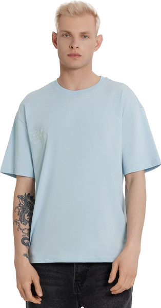 Изображение товара Футболка Mark Formelle 111927 (р.100-182/188, серо-голубой/603-D вышивка)