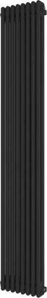 Изображение товара Радиатор стальной Faberg Extra 2 боковое подключение (черный матовый RAL-9005, 8 секций)