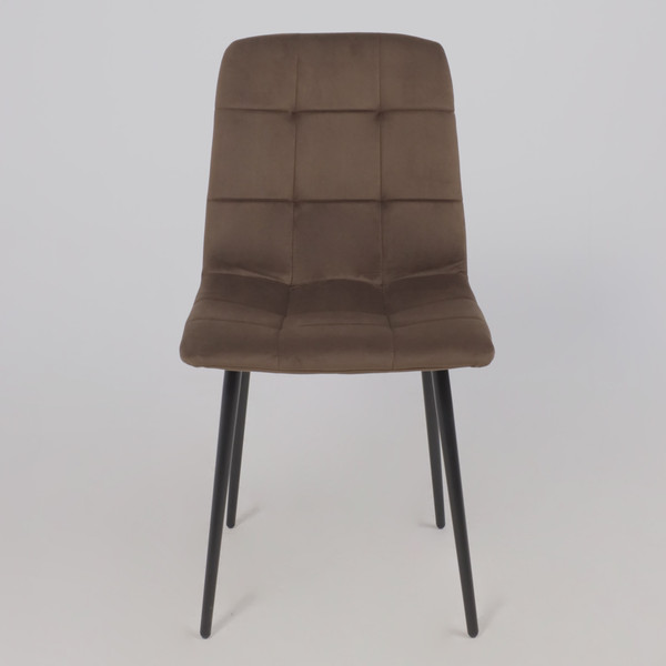 Изображение товара Стул Алвест AV 406-N (шоколадный бархат Confetti Chocolate/черный)