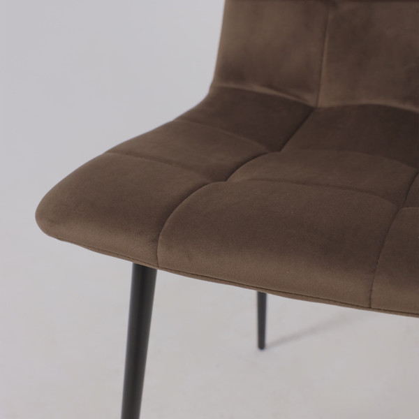 Изображение товара Стул Алвест AV 406-N (шоколадный бархат Confetti Chocolate/черный)