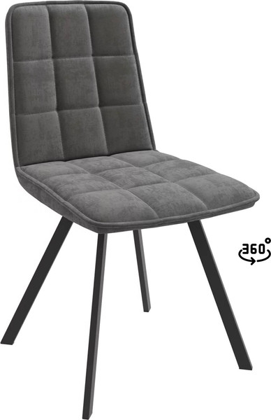 Изображение товара Стул Мамадома Rom D-R 360 (b28 Antracite Lux/черный)