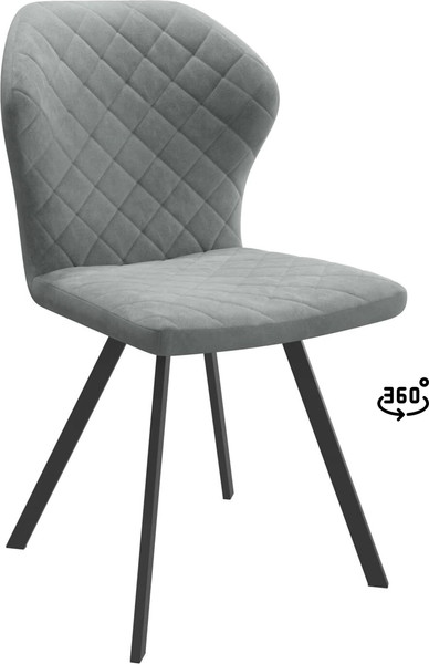 Изображение товара Стул Мамадома Robby D-R 360 (k10 антрацит замша Lux\черный)