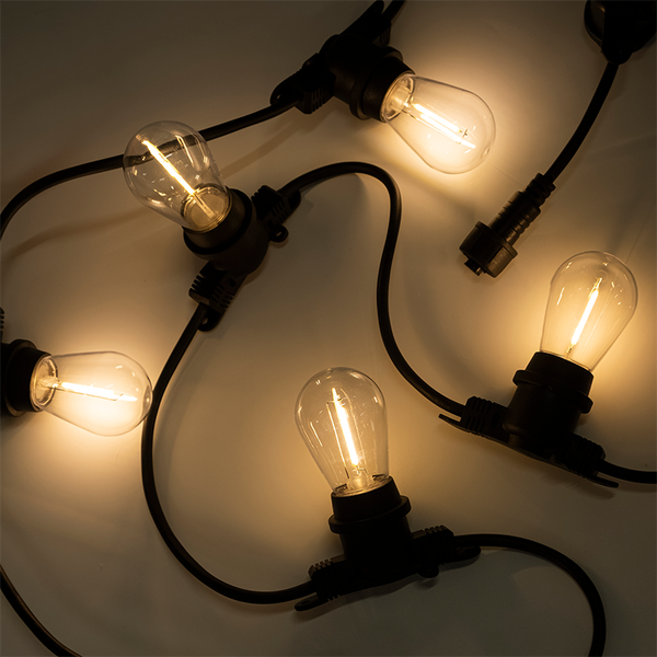 Изображение товара Садовая гирлянда JAZZway PBL-S40/ L24+1.5 Black E27 / 5058255