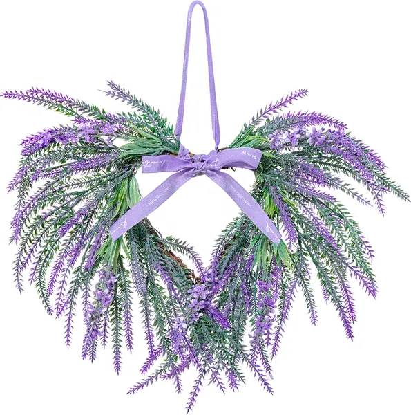 Изображение товара Декор настенный Elan Gallery Венок-сердце. Лавандовое поле / 150288