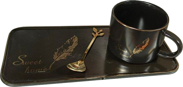 Изображение товара Чашка с блюдцем DomiNado TEA-02 (черный)