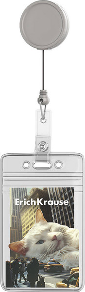 Изображение товара Бейдж Erich Krause Big City Cats / 63777 (прозрачный)