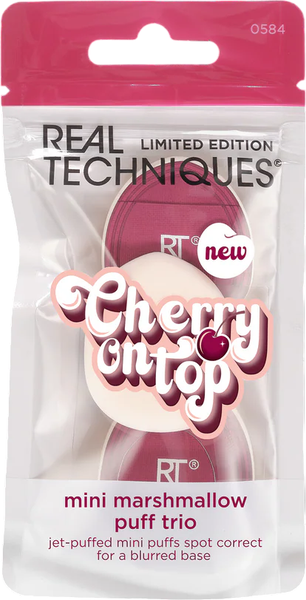 Изображение товара Пуховка для макияжа Real Techniques Cherry On Top Mini Marshmallow Puff Trio RT10058460