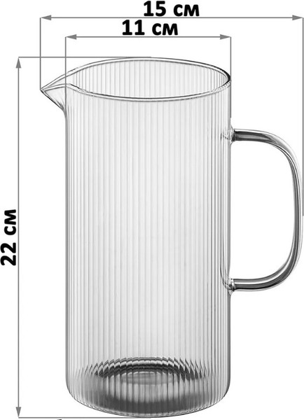 Изображение товара Кувшин Elan Gallery Crystal Glass / 240564