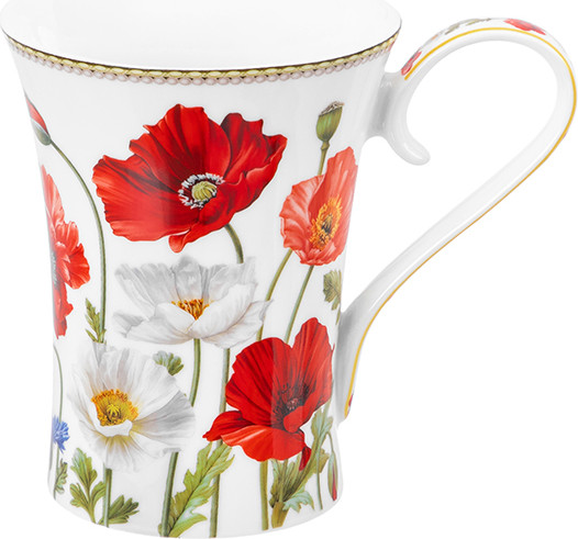 Изображение товара Кружка Elan Gallery Маки / 420726 (New Bone China)