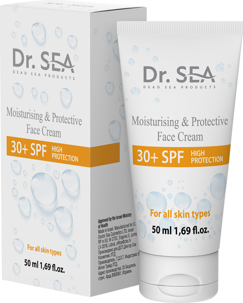 Изображение товара Крем для лица Dr. Sea Увлажняющий и защитный 30+ SPF (50мл)