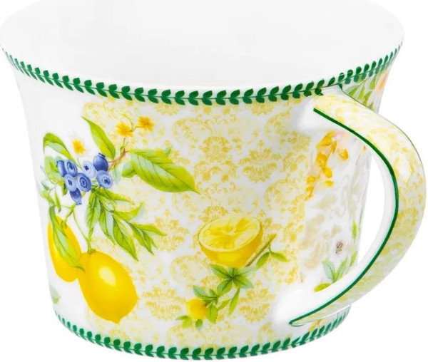 Изображение товара Набор для чая/кофе Elan Gallery Лимоны / 420753 (12шт, New Bone China)