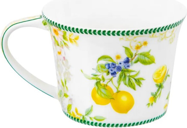 Изображение товара Набор для чая/кофе Elan Gallery Лимоны / 420753 (12шт, New Bone China)