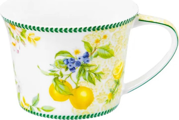 Изображение товара Набор для чая/кофе Elan Gallery Лимоны / 420753 (12шт, New Bone China)