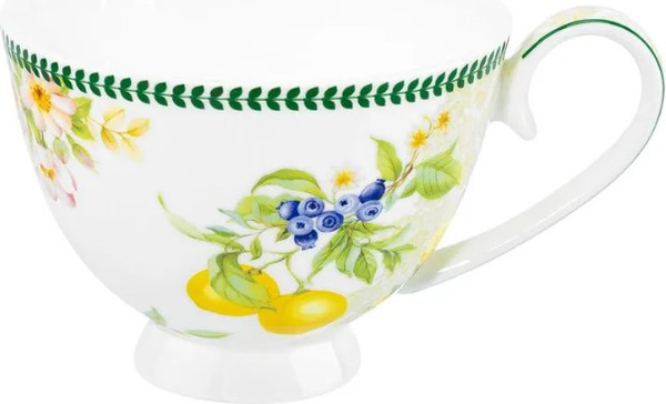 Изображение товара Набор для чая/кофе Elan Gallery Лимоны / 420760 (12шт, New Bone China)